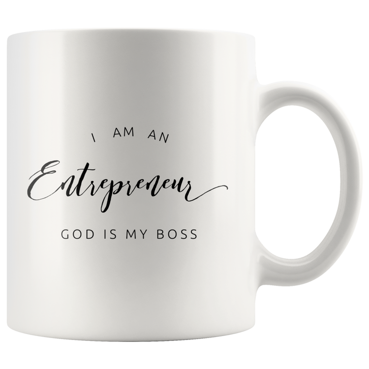 God Is The Boss Mug