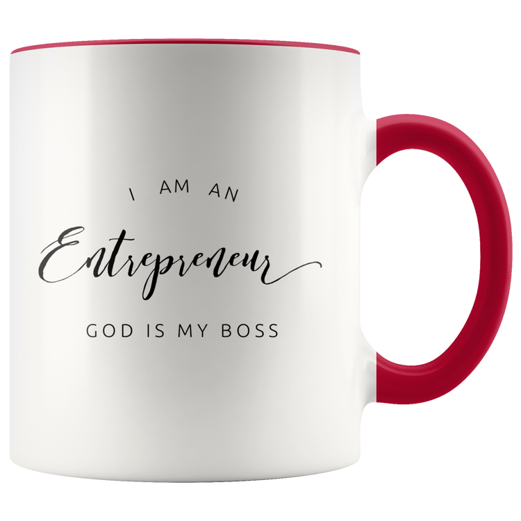 God Is The Boss Mug