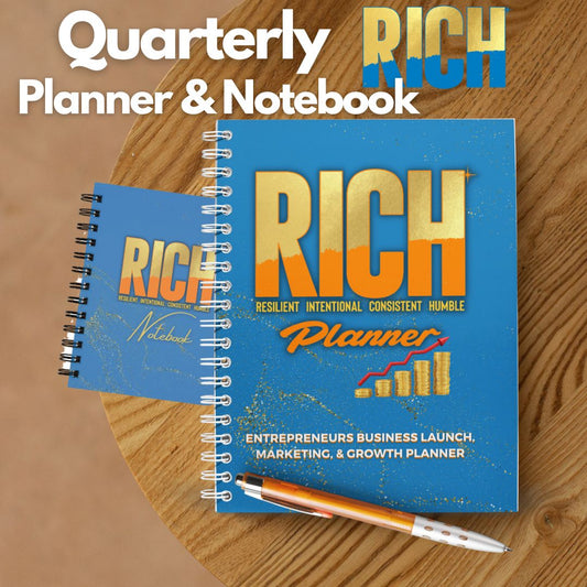 Quarterly R.I.C.H Planner with Notebook (Paperback)